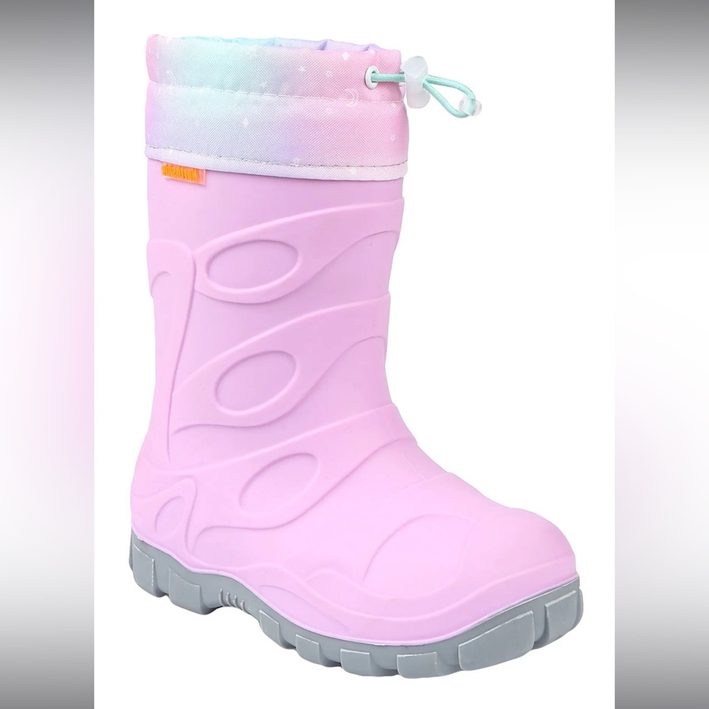 Northside Kids Pastel Pink and Gray Snow Boots